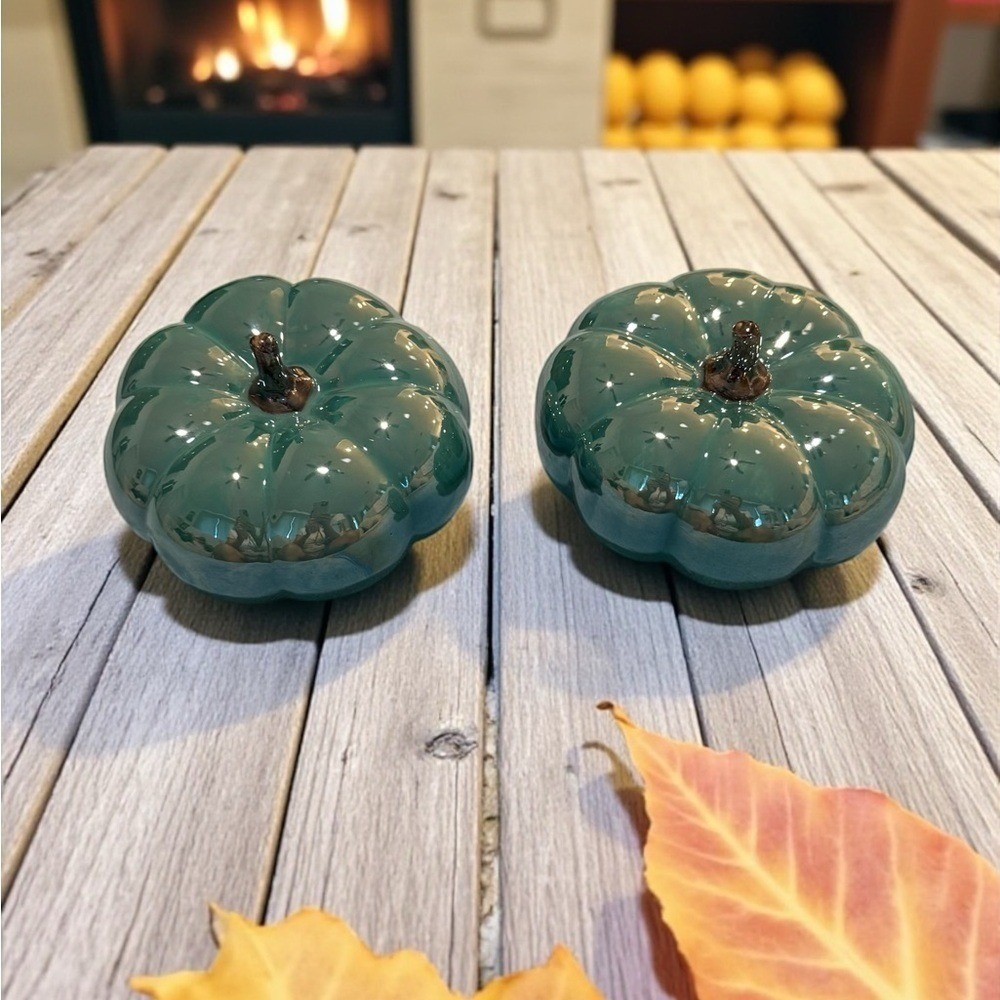 Ceramic Blue Green Pumpkin Decor Set
Fall Decor